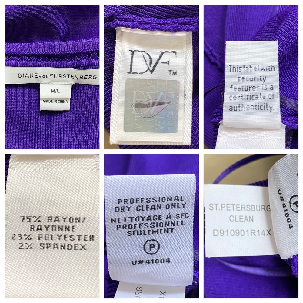 Diane Von Furstenburg St. Petersburg Mini Dress in Purple - Picture 9 of 10